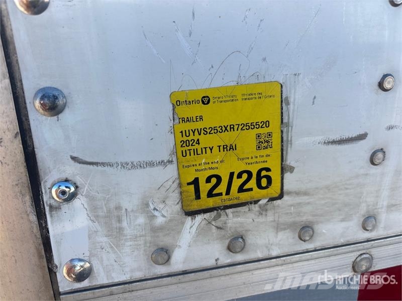 Utility 53 ft x 102 in T/A Van Trailer Sanduk prikolice