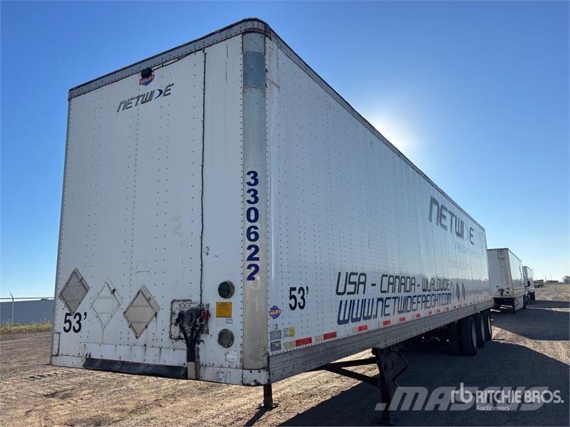 Utility 53 ft x 102 in Tri/A Van Trailer Skappåbygg