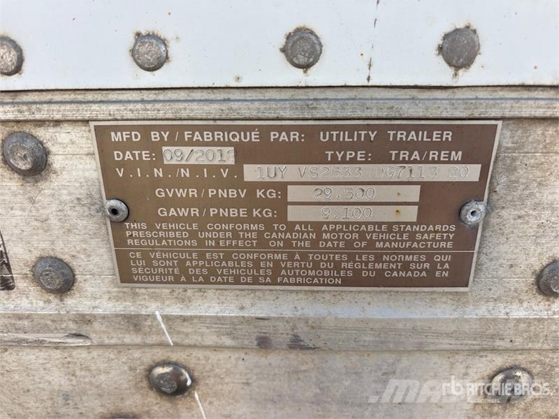 Utility 53 ft x 102 in T/A Van Trailer Gesloten opbouw trailers