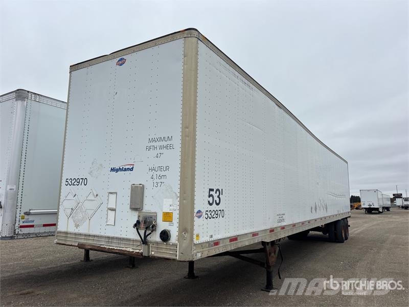 Utility 53 ft x 102 in T/A Van Trailer Box body trailers