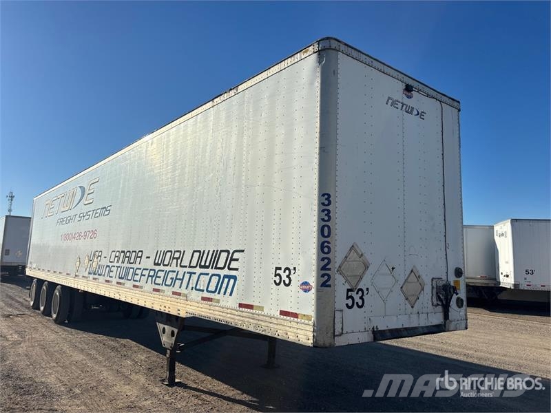 Utility 53 ft x 102 in Tri/A Van Trailer Skappåbygg