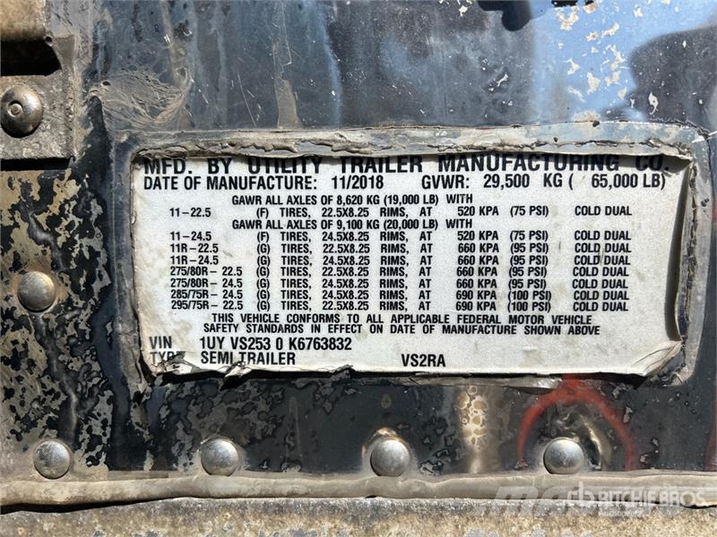 Utility 53 ft x 102 in T/A Refrigerated Trailer Temperature controlled semi-trailers