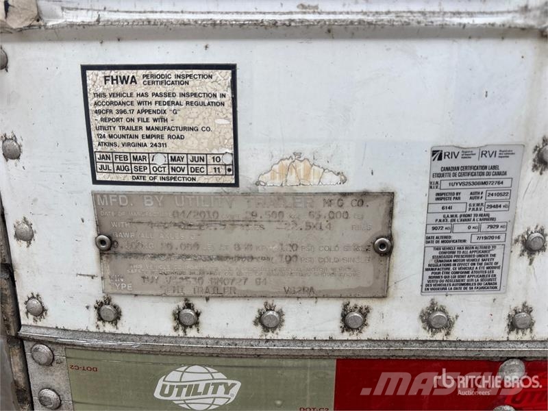 Utility 53 ft x 102 in T/A Refrigerated Trailer Poluprikolice hladnjače