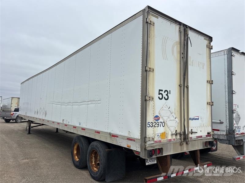 Utility 53 ft x 102 in T/A Van Trailer Box body trailers