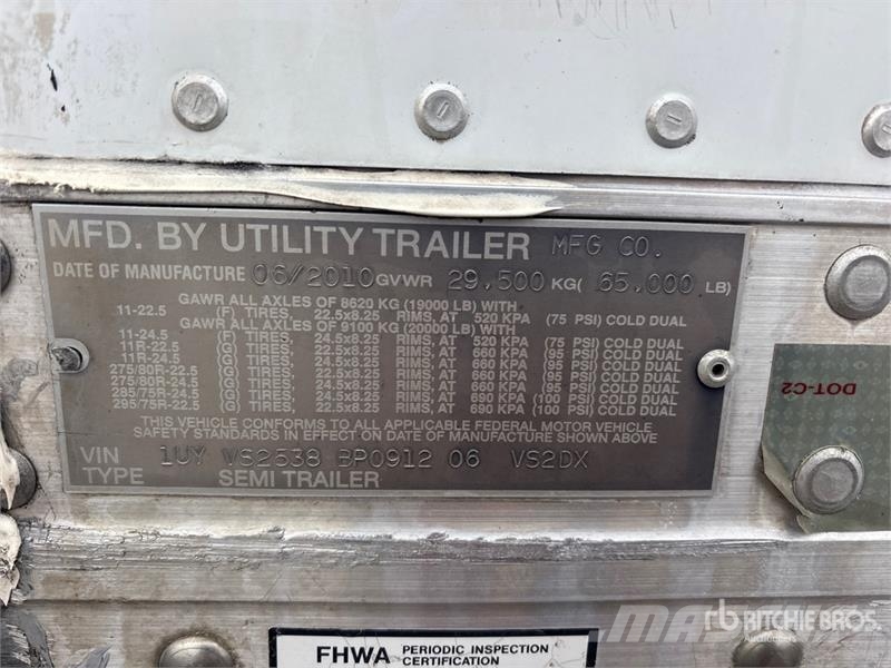Utility 53 ft x 102 in T/A Van Trailer Прицепы-фургоны