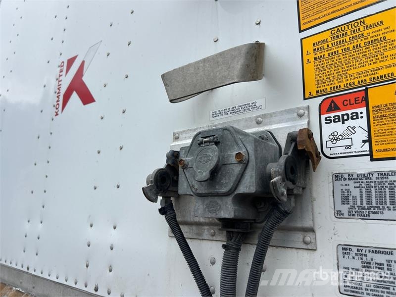 Utility 53 ft x 102 in T/A Van Trailer مقطورات ذات هيكل صندوقي