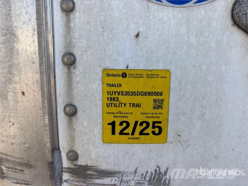 Utility 53 ft x 102 in Tri/A Heated Van Trailer Prikolice zabojniki