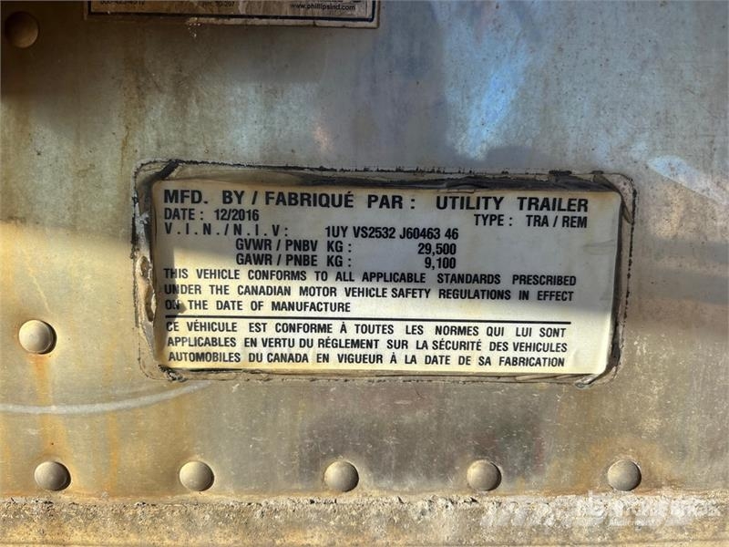 Utility 53 ft x 102 in T/A Refrigerated Trailer Hűtős félpótkocsik