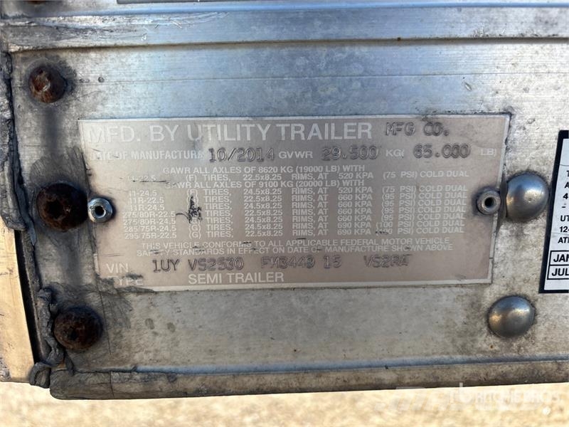 Utility 53 ft x 102 in T/A Refrigerated Trailer Puspriekabės su izoterminiu kėbulu