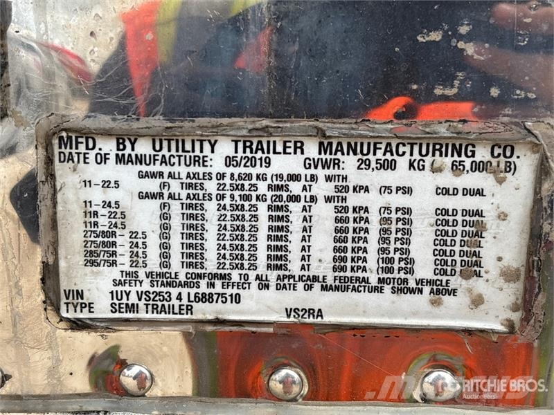 Utility 53 ft x 102 in T/A Refrigerated Trailer Semirimorchi a temperatura controllata