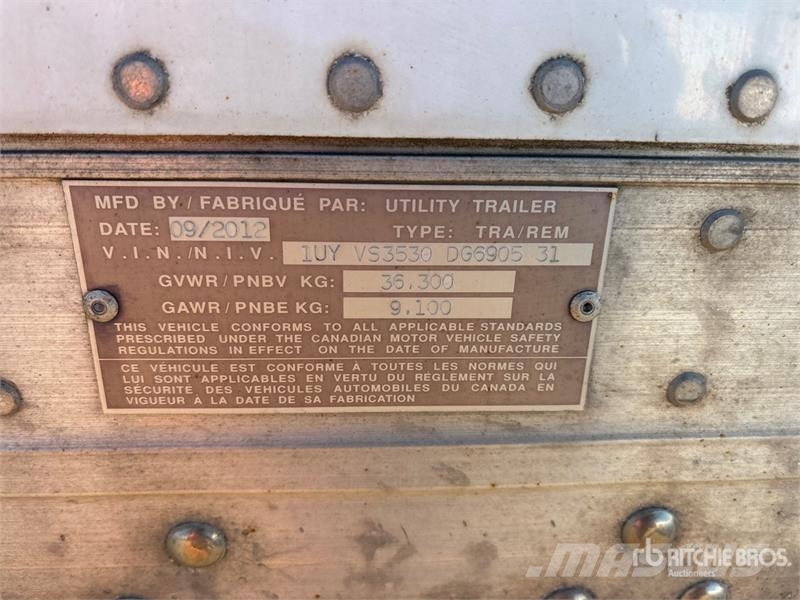 Utility 53 ft x 102 in T/A Heated Van Trailer Sanduk prikolice