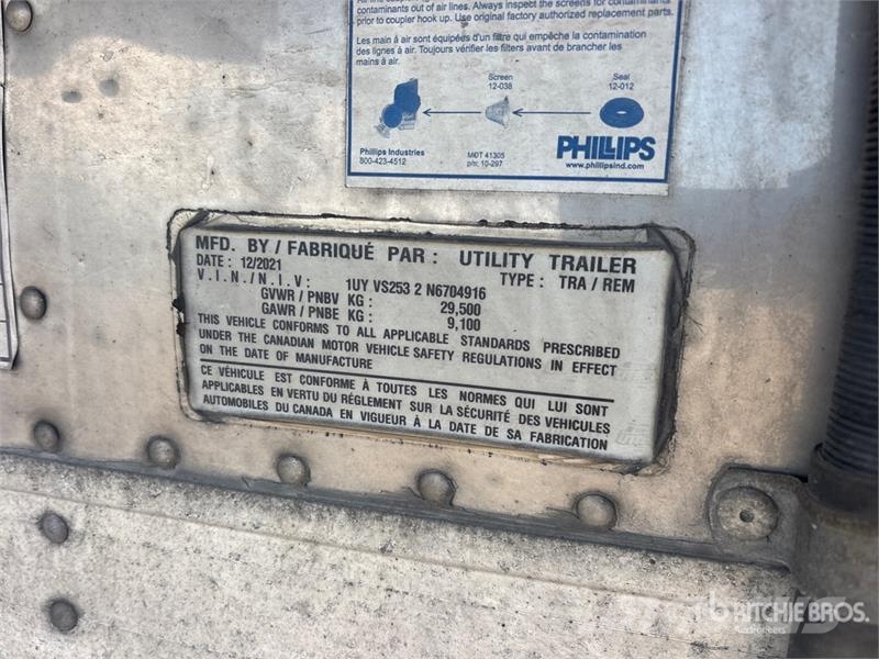 Utility 53 ft x 102 in T/A Refrigerated Trailer Koel-vries opleggers