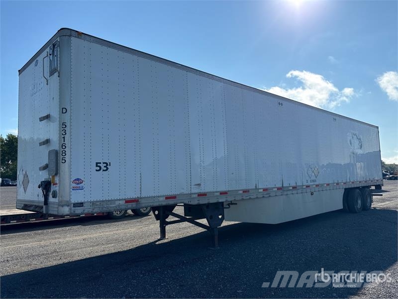 Utility 53 ft x 102 in T/A Van Trailer Gesloten opbouw trailers