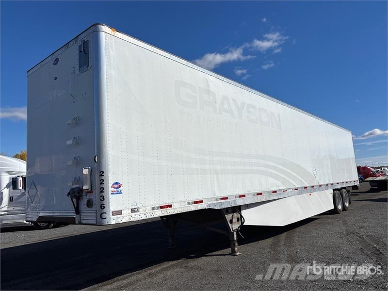Utility 53 ft x 102 in T/A Van Trailer Box body trailers