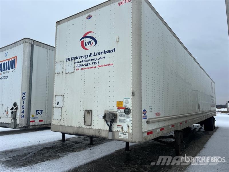 Utility 53 ft x 102 in T/A Van Trailer 箱體拖車
