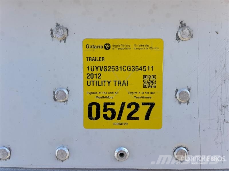 Utility 53 ft x 102 in T/A Van Trailer Dobozos pótkocsik