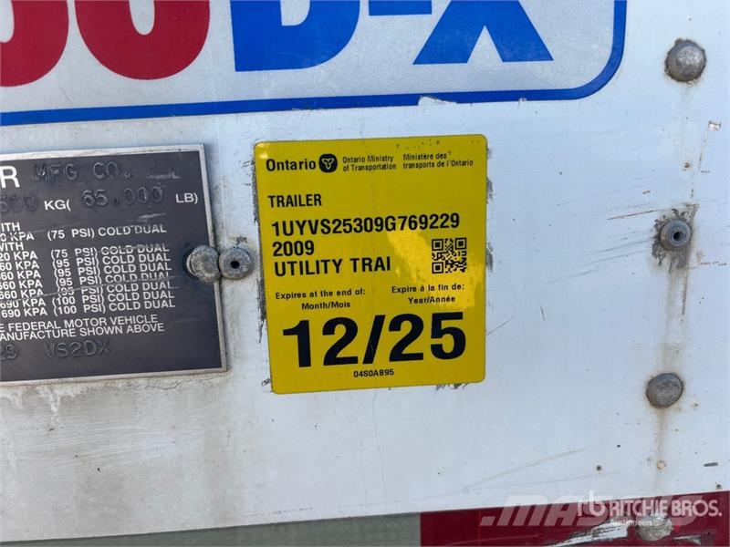 Utility 53 ft x 102 in T/A Van Trailer Dengtos priekabos