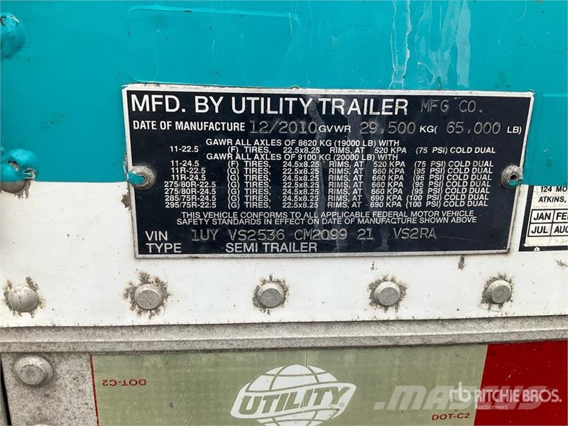 Utility VS2 53 ft x 102 in T/A Refrigerated Trailer Poluprikolice hladnjače