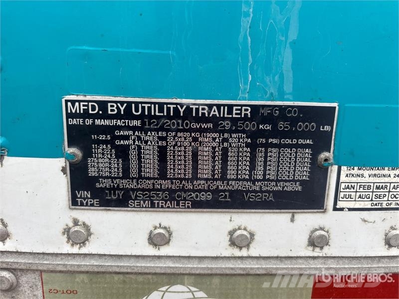 Utility VS2 53 ft x 102 in T/A Refrigerated Trailer Poluprikolice hladnjače