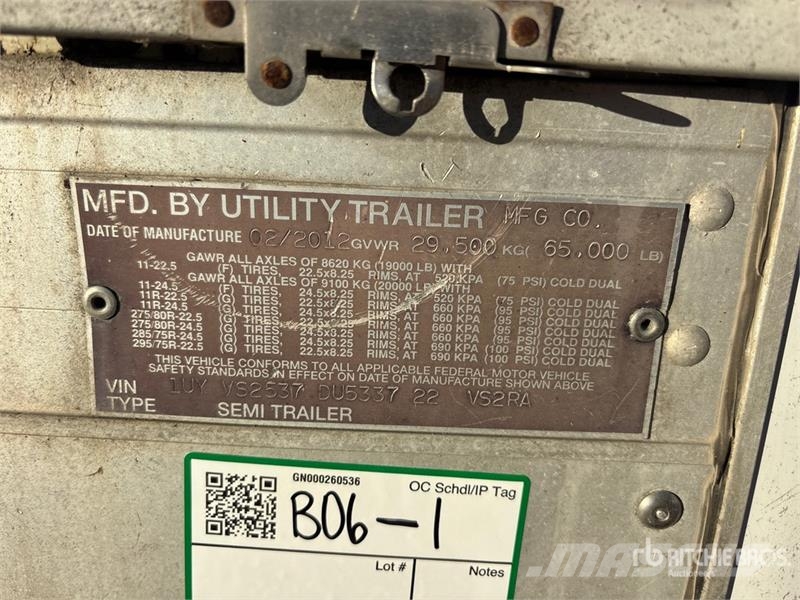 Utility VS2RA 53 ft x 102 in T/A Refrigerated Trailer Semi-trailer med Kølefunktion