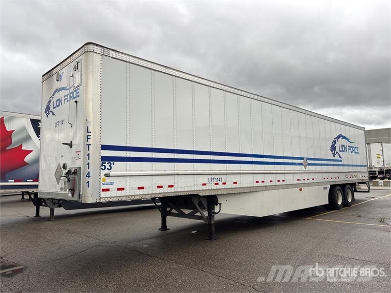 Vanguard 53 ft x 102 in T/A Van Trailer Dengtos priekabos