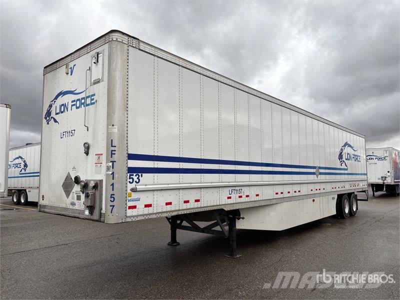 Vanguard 53 ft x 102 in T/A Van Trailer Dengtos priekabos