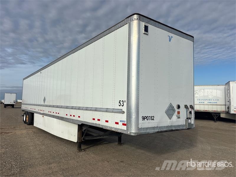 Vanguard 53 ft x 102 in T/A Van Trailer Fast kasse