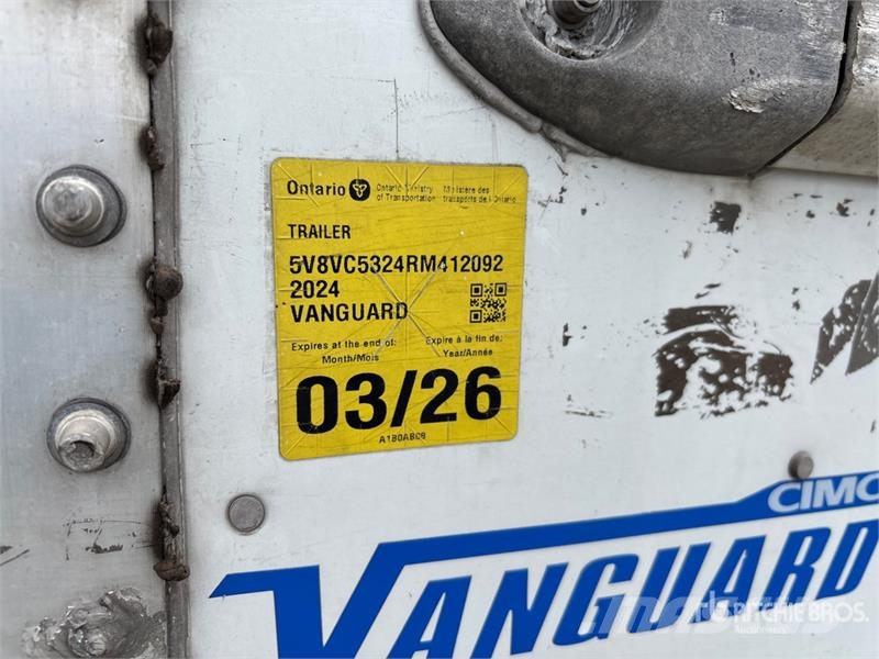 Vanguard 53 ft x 102 in Van Trailer Skříňové přívěsy
