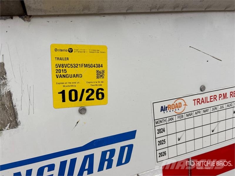Vanguard 53 ft x 102 in T/A Van Trailer Причепи-фургони