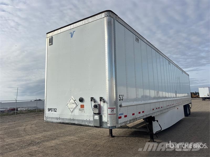 Vanguard 53 ft x 102 in T/A Van Trailer Fast kasse