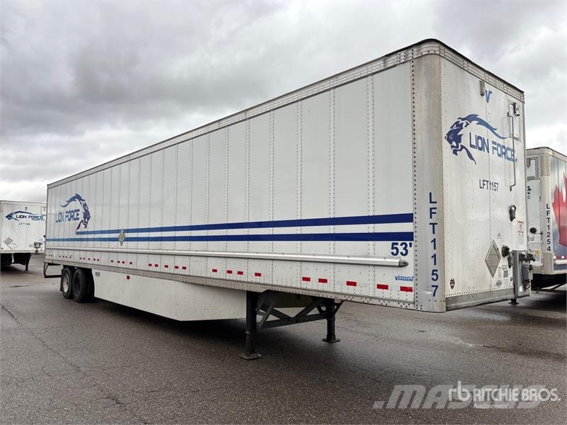 Vanguard 53 ft x 102 in T/A Van Trailer Dengtos priekabos