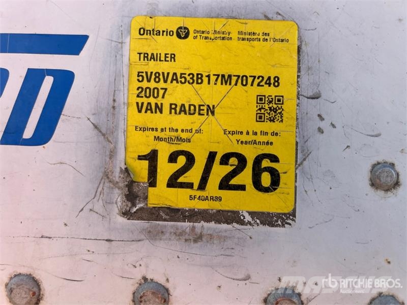 Vanguard CVIP4000 53 ft x 102 in Tri/A Van Trailer Anhänger-Kastenaufbau