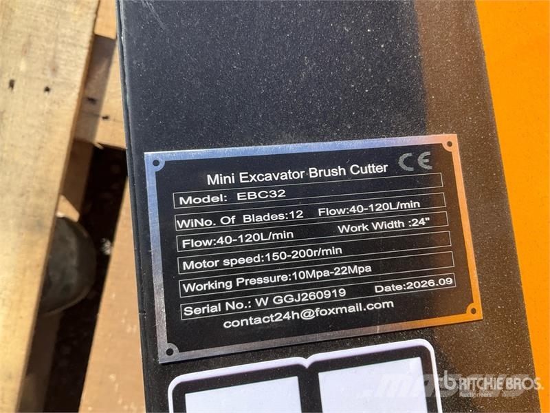 Vicsec VC-EBC32 24 in Mini Excavator Brush Cutter (Unused Otros componentes