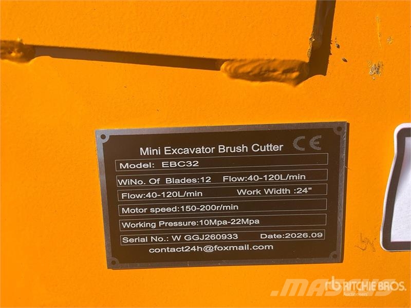 Vicsec VC-EBC32 24 in Mini Excavator Brush Cutter (Unused Ďalšie komponenty