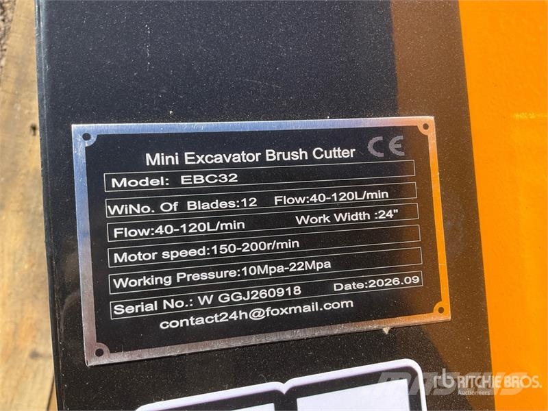 Vicsec VC-EBC32 24 in Mini Excavator Brush Cutter (Unused مكونات أخرى
