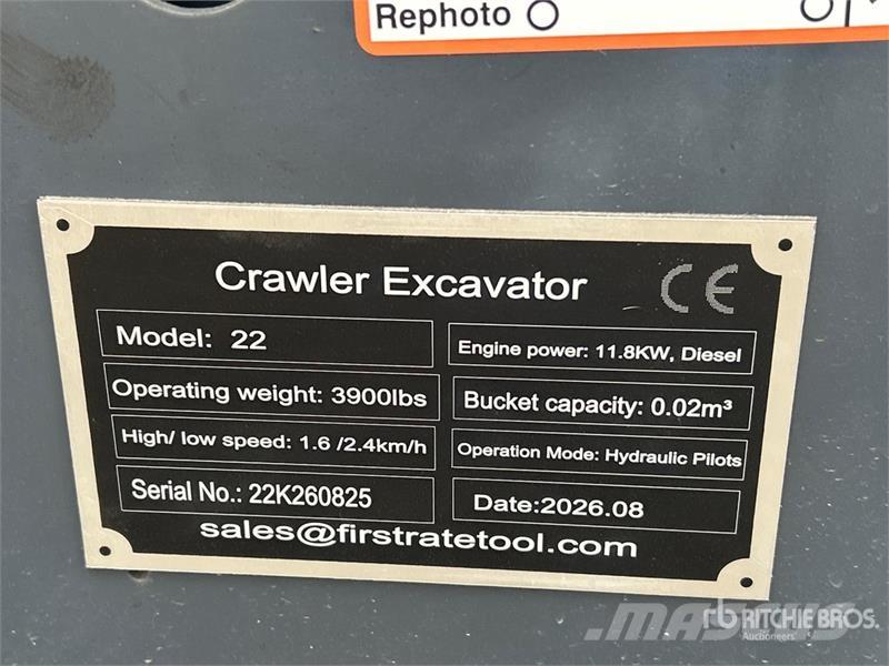 Vicsec VC22 Mini Excavator (Unused) Εκσκαφάκι (διαβολάκι) < 7t