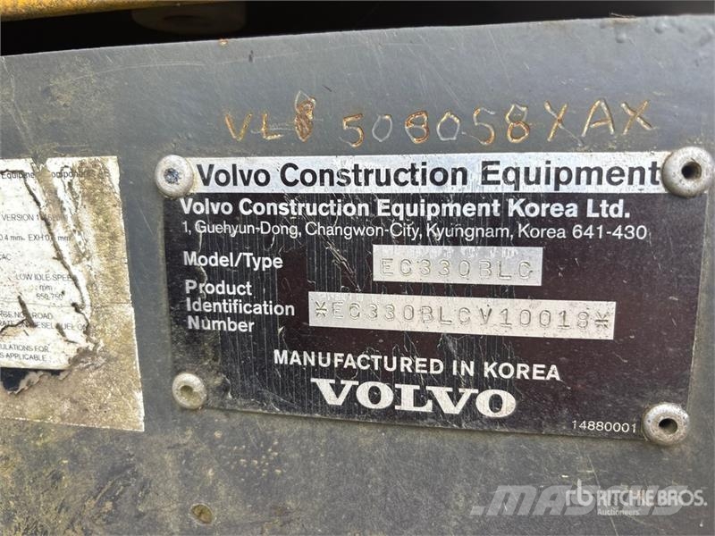 Volvo EC330B LC Tracked Excavator Bagri goseničarji