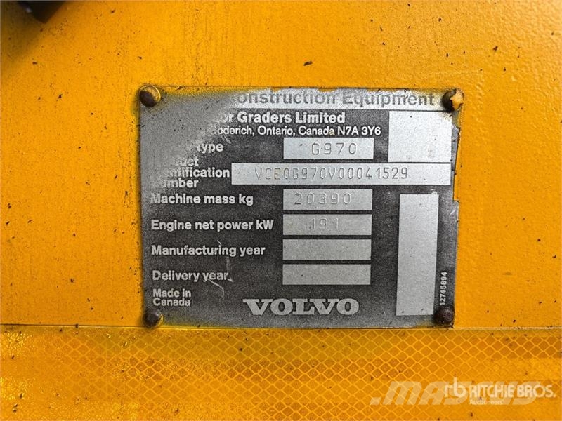 Volvo G970 Motor Grader Grader