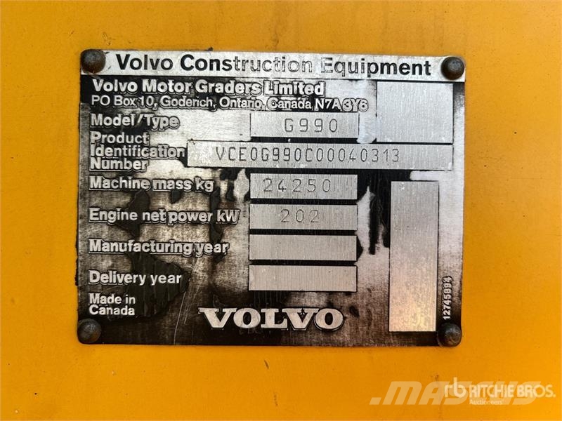 Volvo G990 Grejderi