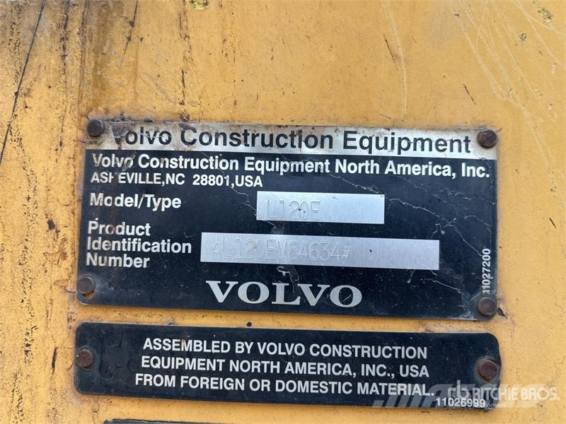 Volvo L120E Wheel Loader Iekrāvēji uz riteņiem