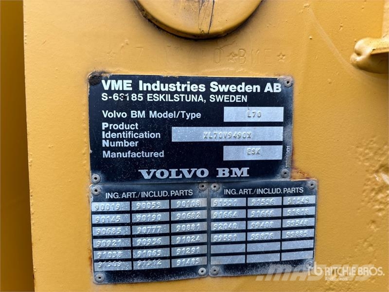 Volvo L70B Utovarivači na točkove