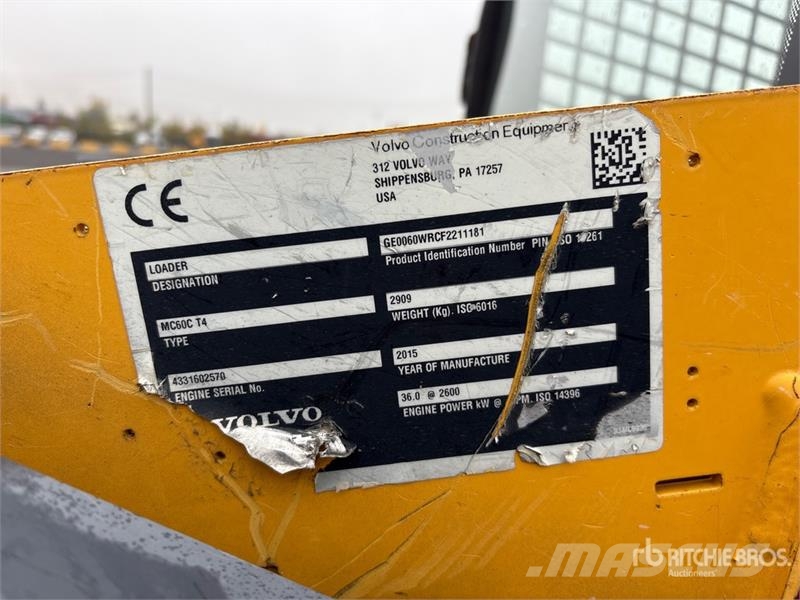 Volvo MC60C T4 Skid Steer Loader لوادر انزلاقية التوجيه