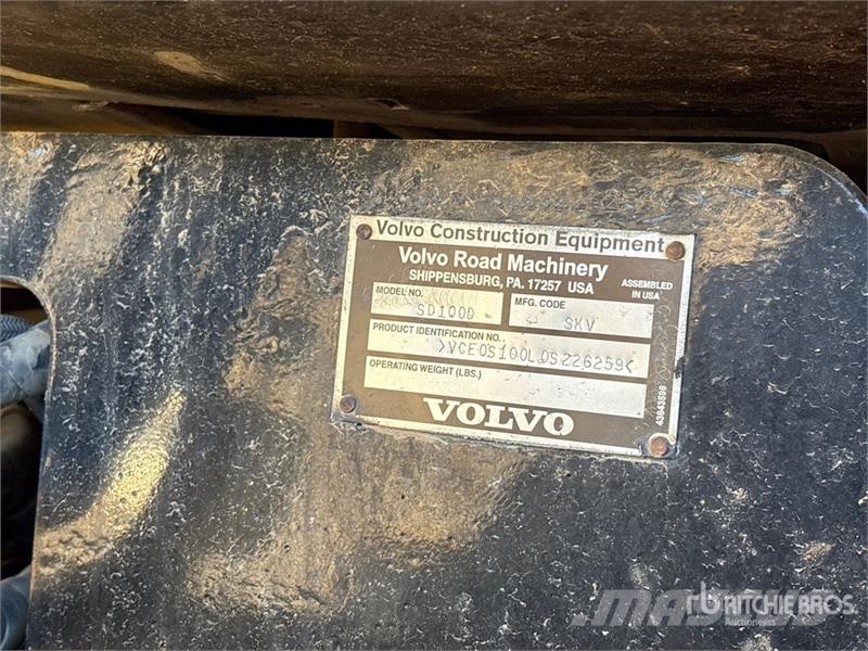 Volvo SD100D Padfoot Drum Compactor Single drum rollers