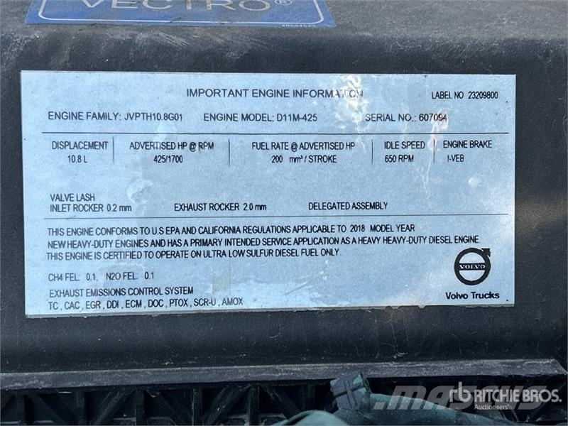 Volvo VNR 6x4 T/A Day Cab Truck Tractor Sattelzugmaschinen