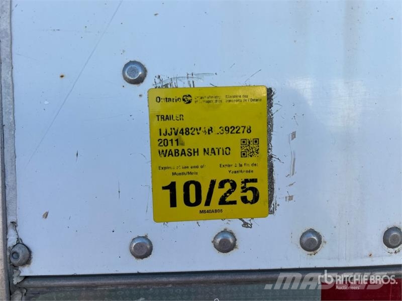 Wabash 48 ft x 102 in T/A Van Trailer Carrocería de caja