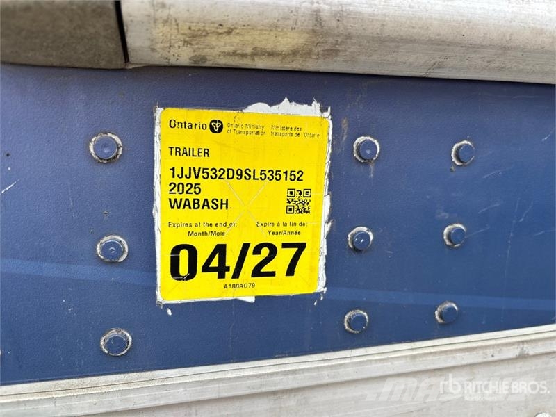 Wabash 53 ft x 102 in T/A Van Trailer Прицепы-фургоны