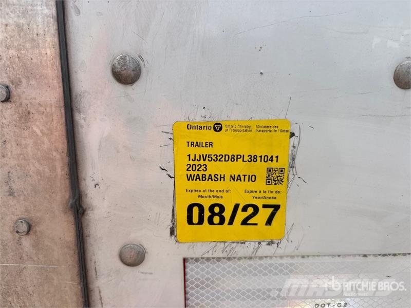 Wabash 53 ft x 102 in T/A Van Trailer Van Body Trailers
