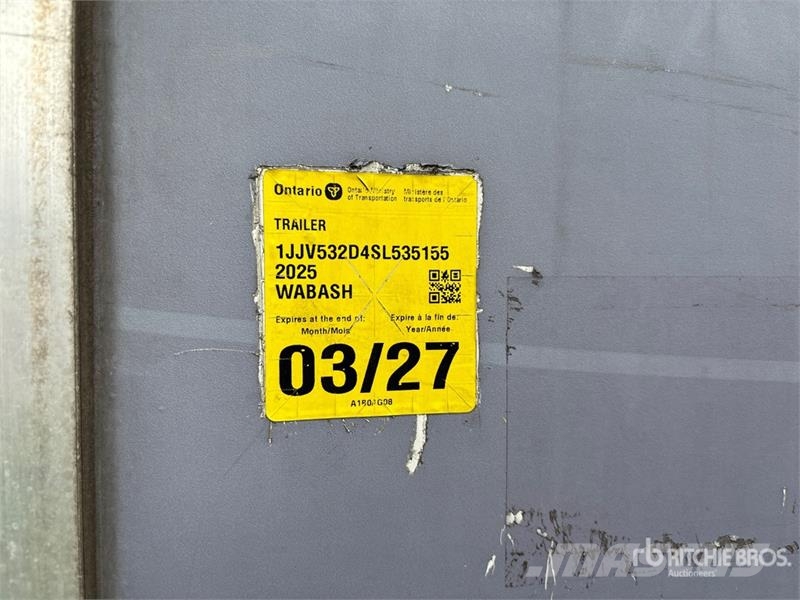 Wabash 53 ft x 102 in T/A Van Trailer Прицепы-фургоны