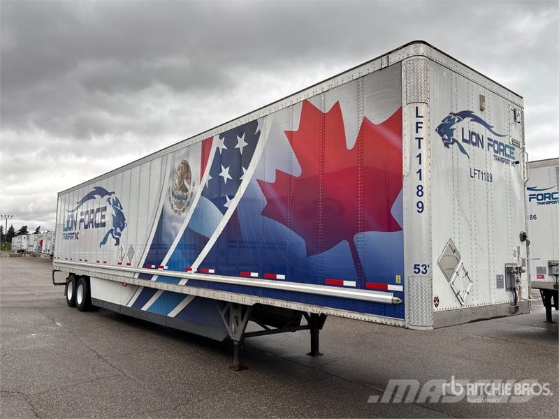 Wabash 53 ft x 102 in T/A Van Trailer Dengtos priekabos