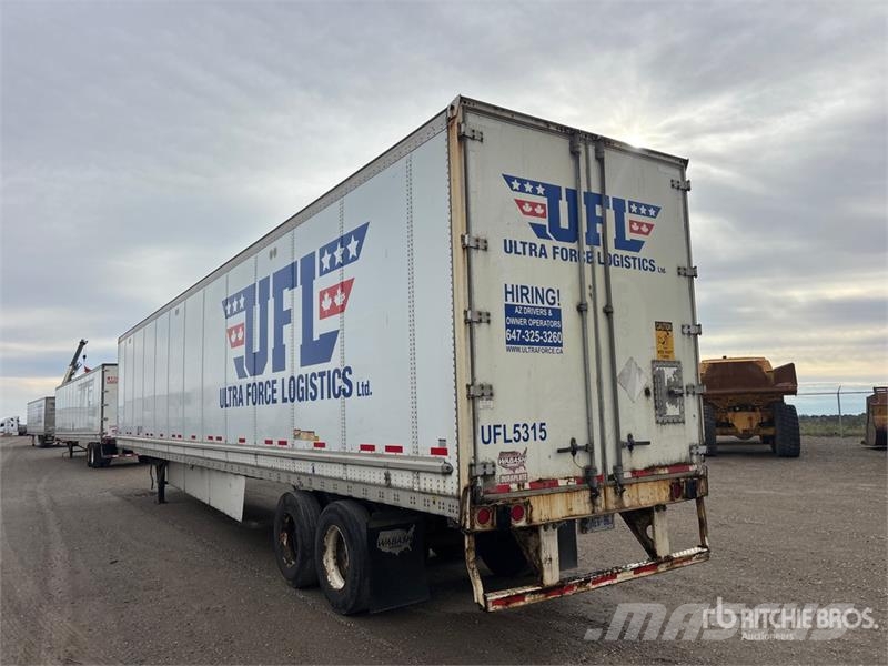 Wabash 53 ft x 102 in T/A Van Trailer Furgons